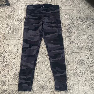 Tuff Athletics Black Camo Leggings